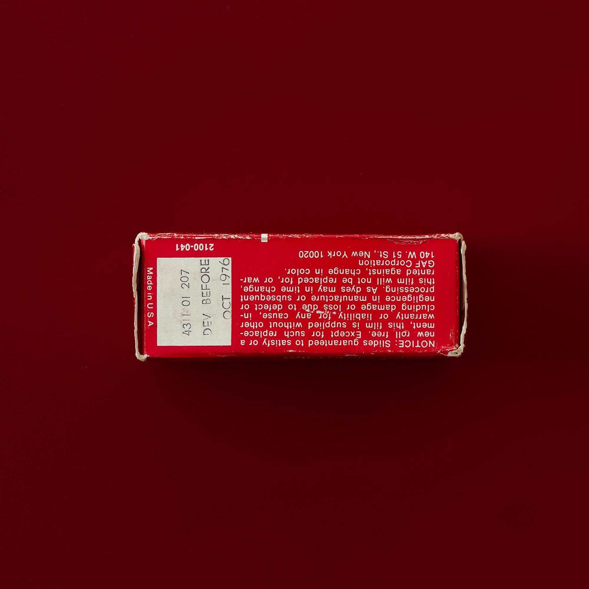 GAF 64 Color Slide 120 (1978)